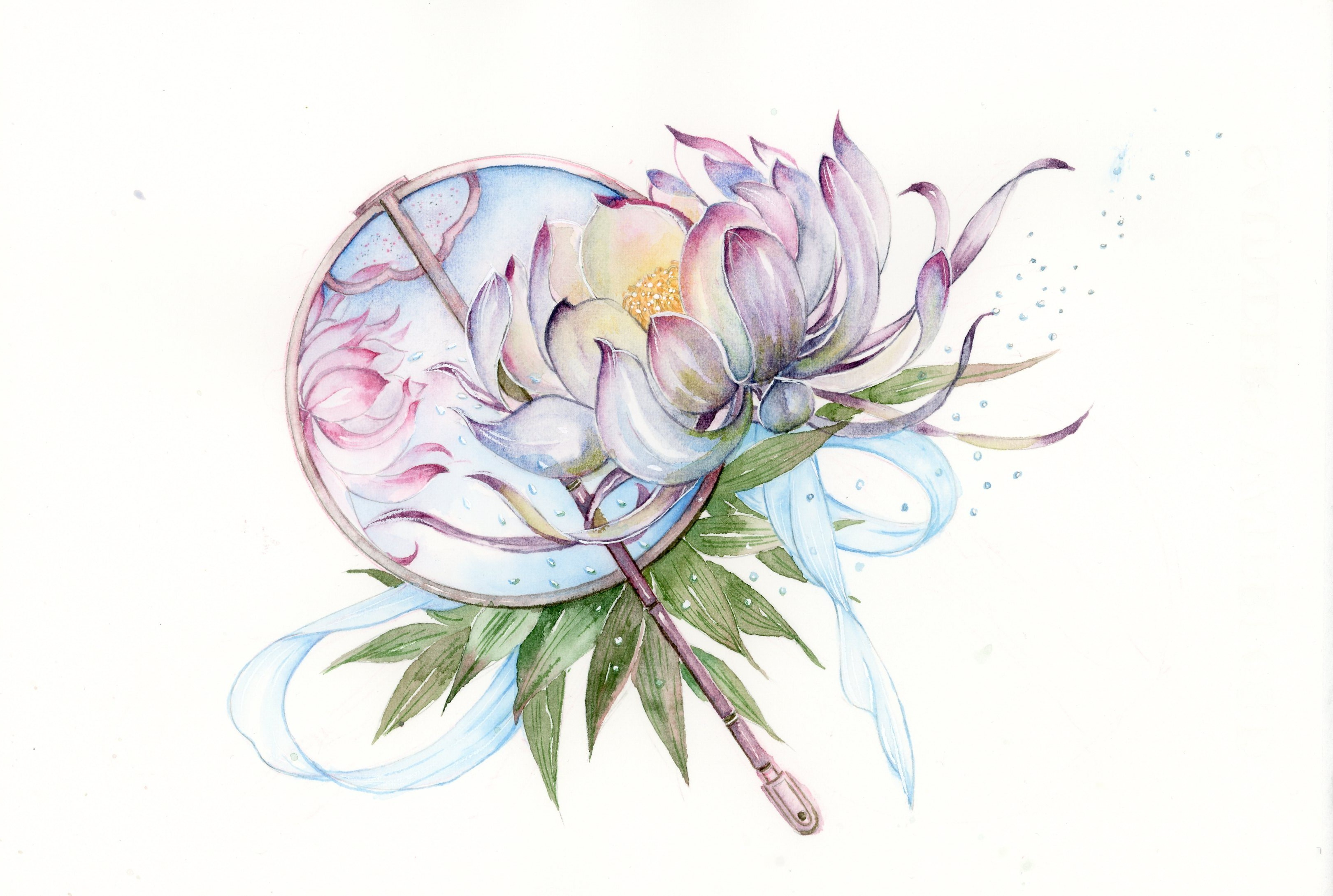 古风水彩素材 〕 作者 二妃m - 堆糖,美图壁纸兴趣社区