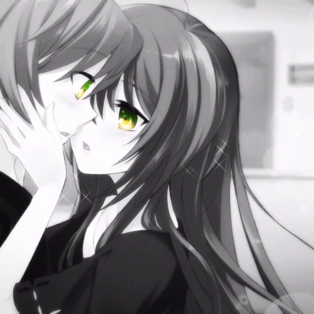 动漫黑白系列cp头