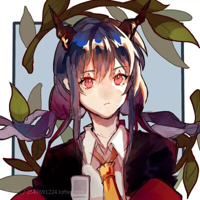 明日方舟# 星陈 星熊星陈情头,办公室恋情,请!画师:三六