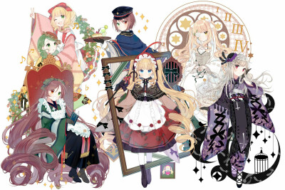 rozen maiden [水银灯/金糸雀/翠星石/苍星石/真红/雏莓/雪华绮晶]