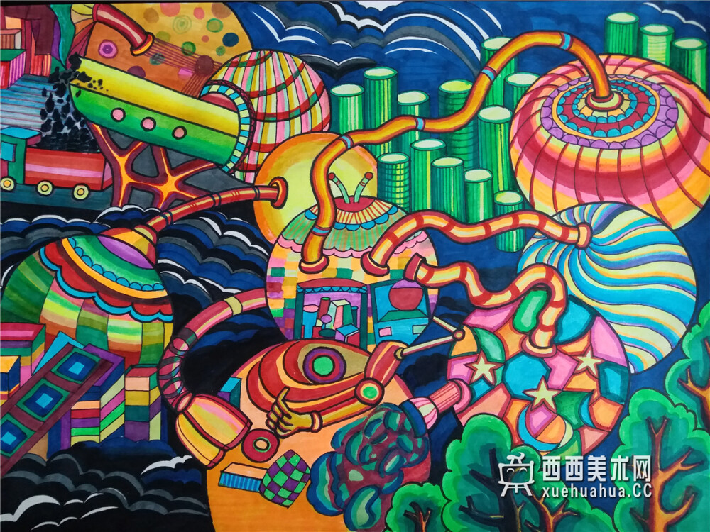 科幻画儿童画