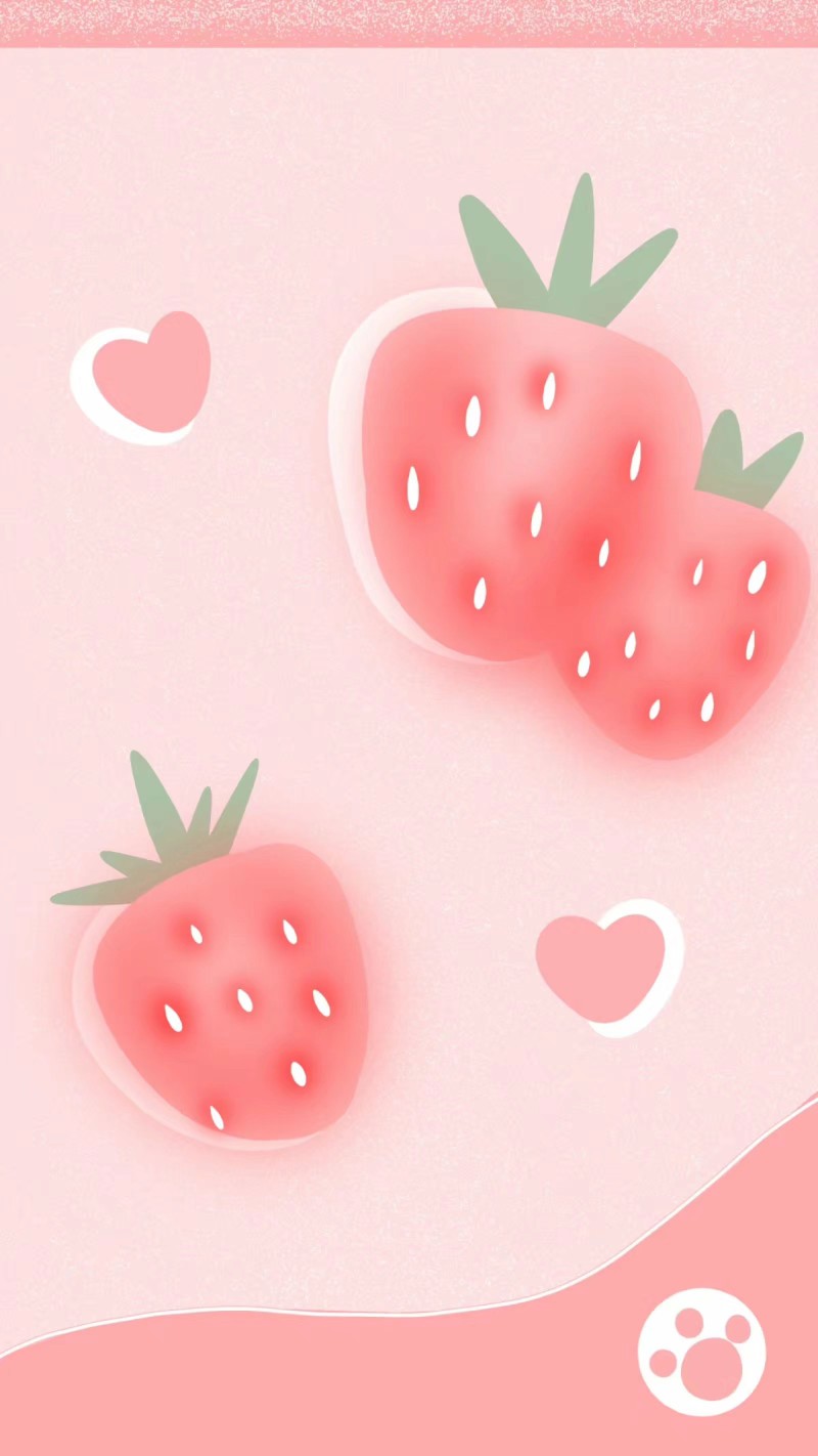 草莓 壁纸 自描