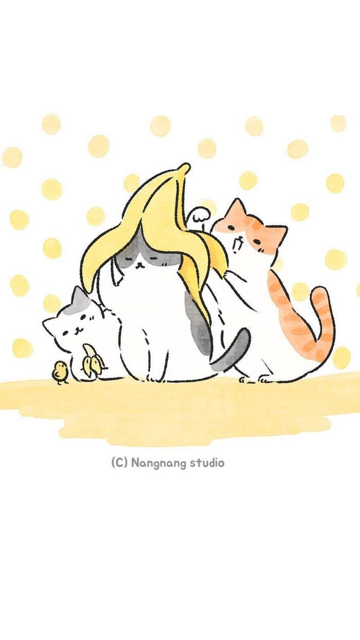 猫咪 插画 壁纸