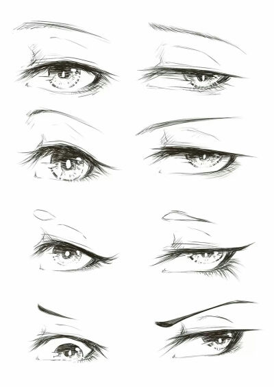 古代美人眼睛的画法图片