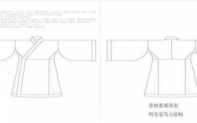 汉服斗篷的做法裁剪图图片