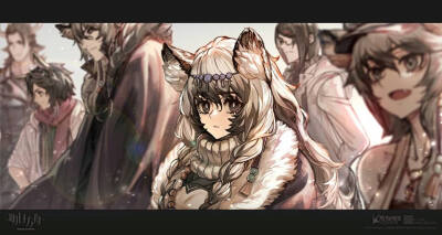明日方舟 喀兰贸易银灰三兄妹银灰 初雪 崖心银老板