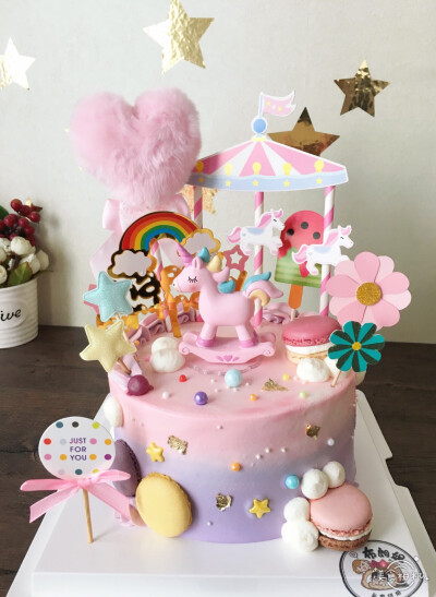 女宝宝生日蛋糕简单图片