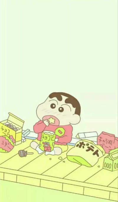 蜡笔小新吃东西