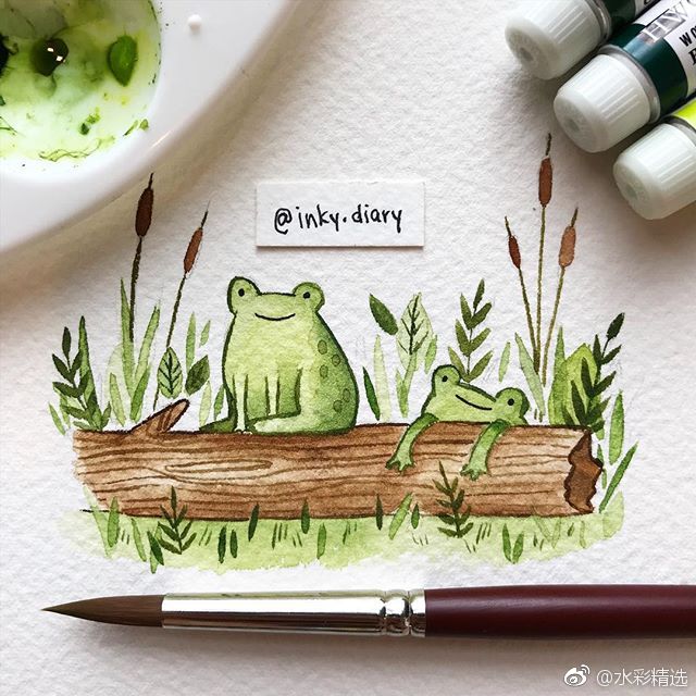 插画师inky.diary的小动物插画