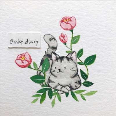 插画师inky.diary的小动物插画