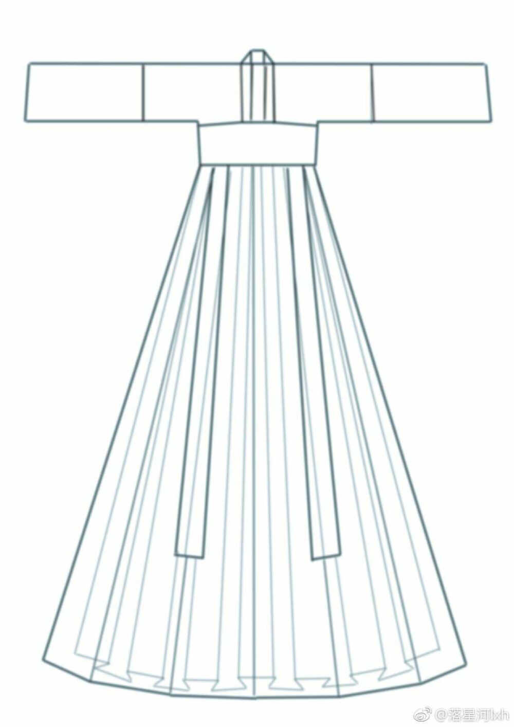 汉服设计图 简单图片