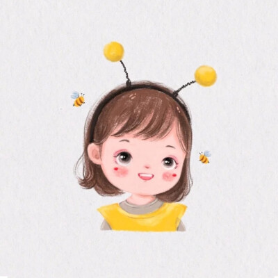 手绘 可爱 萌娃 女头 头像