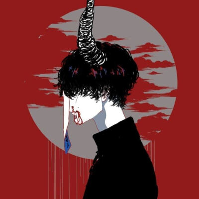 红色系 动漫头像