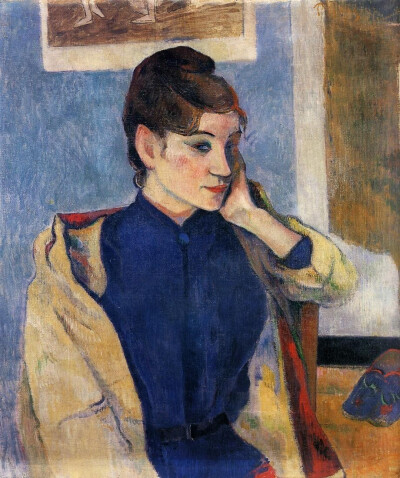 玛德琳·伯纳尔的画像(portrait of madelaine bernard 1888