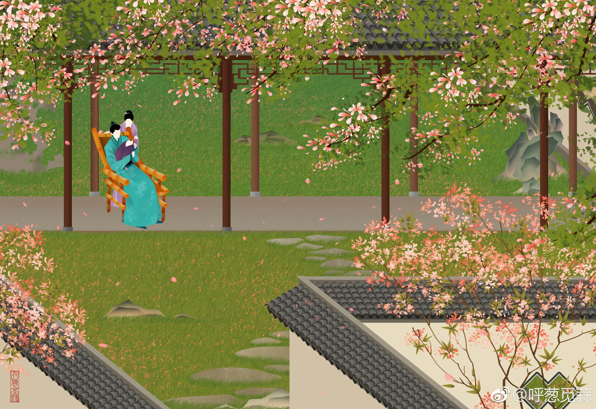 作者:呼葱觅蒜#知否知否,应是绿肥红瘦 - 堆糖,美图壁纸兴趣社区