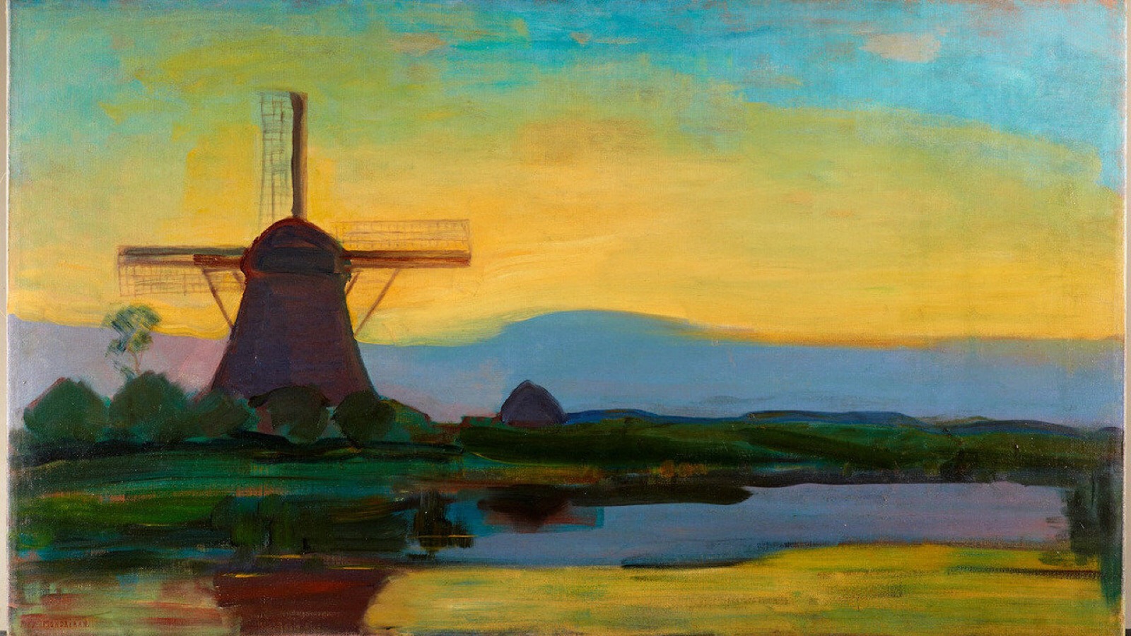 磨坊,1908年(荷兰画家彼埃·蒙德里安作品… - 堆糖,美图壁纸兴趣社区