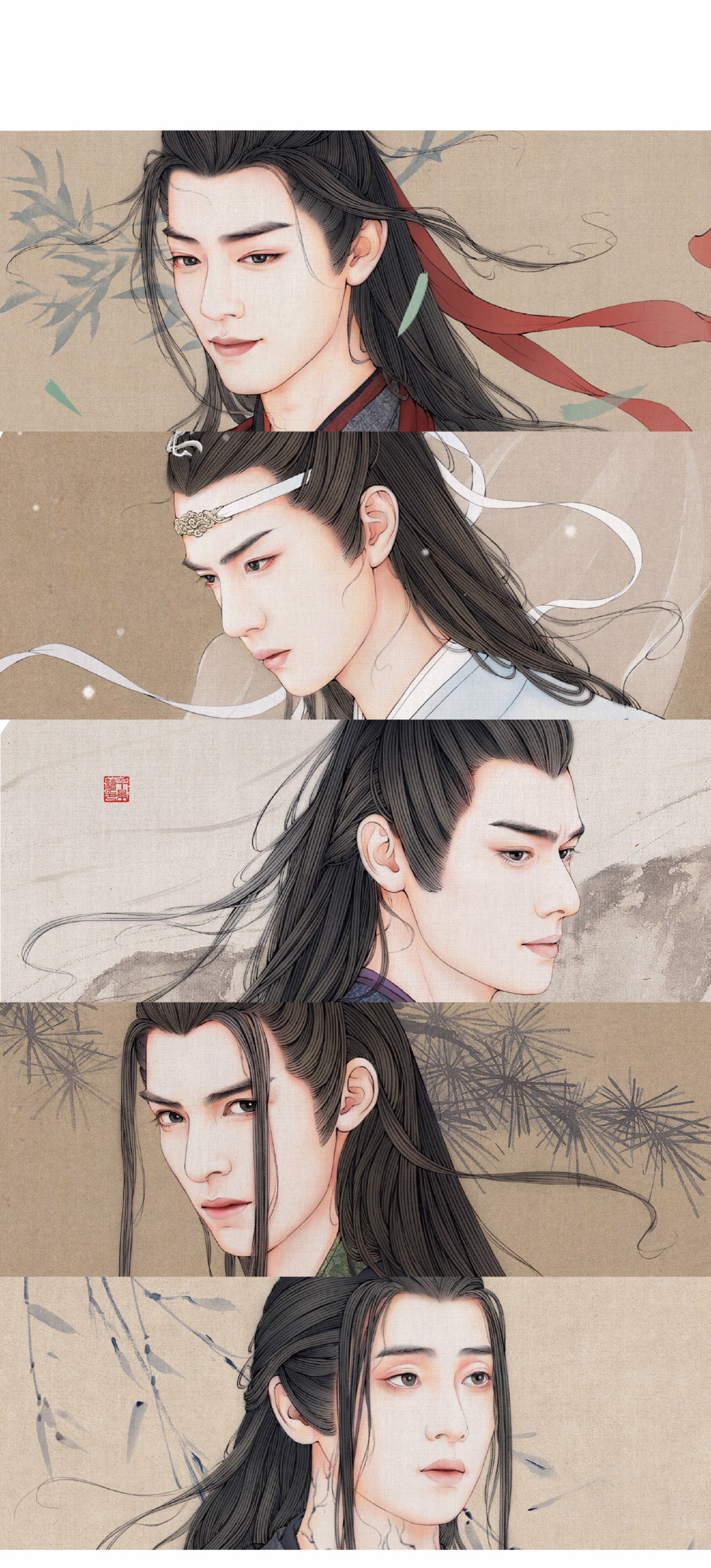 陈情令人物手绘# 图片源自微博@千景绘studio