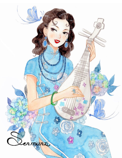 旗袍女子