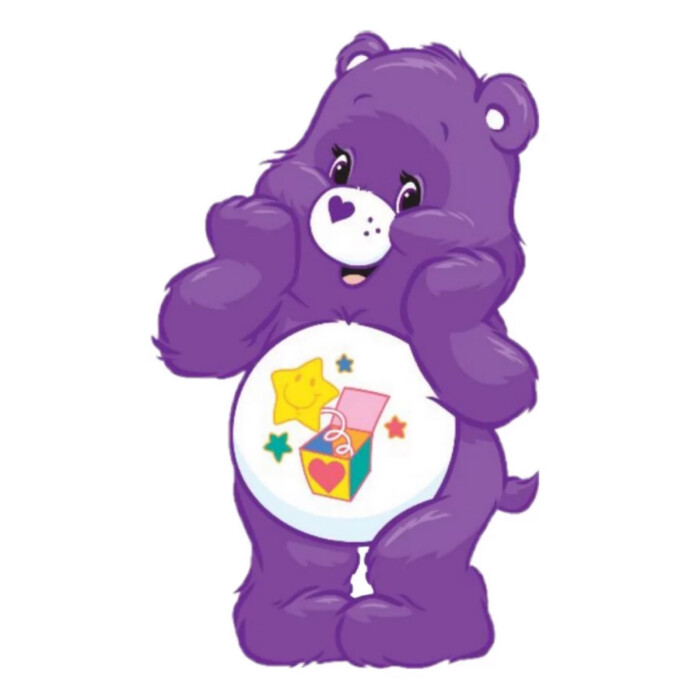 ins小熊软糖壁纸紫色图片