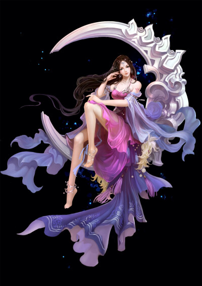 古风美女 游戏人物原画