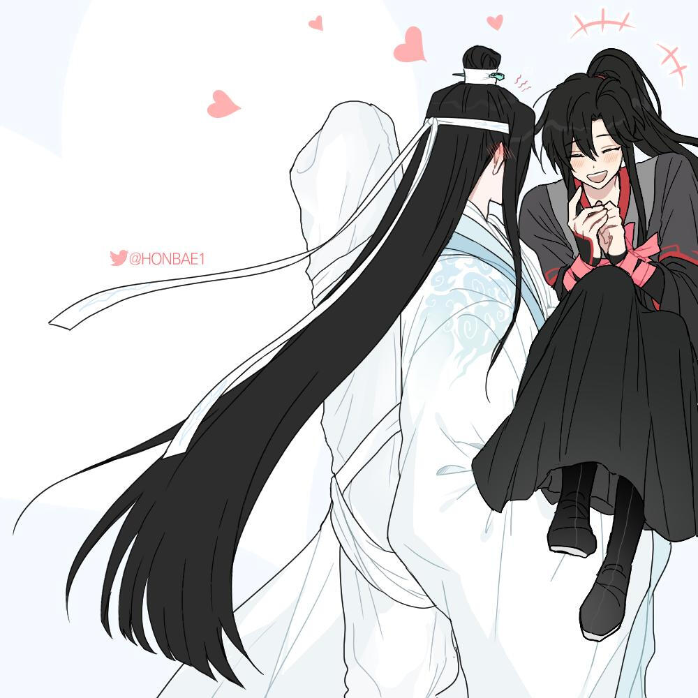 魔道祖师:蓝忘机-魏无羡-忘羡画师:twi:hb@honbae1)