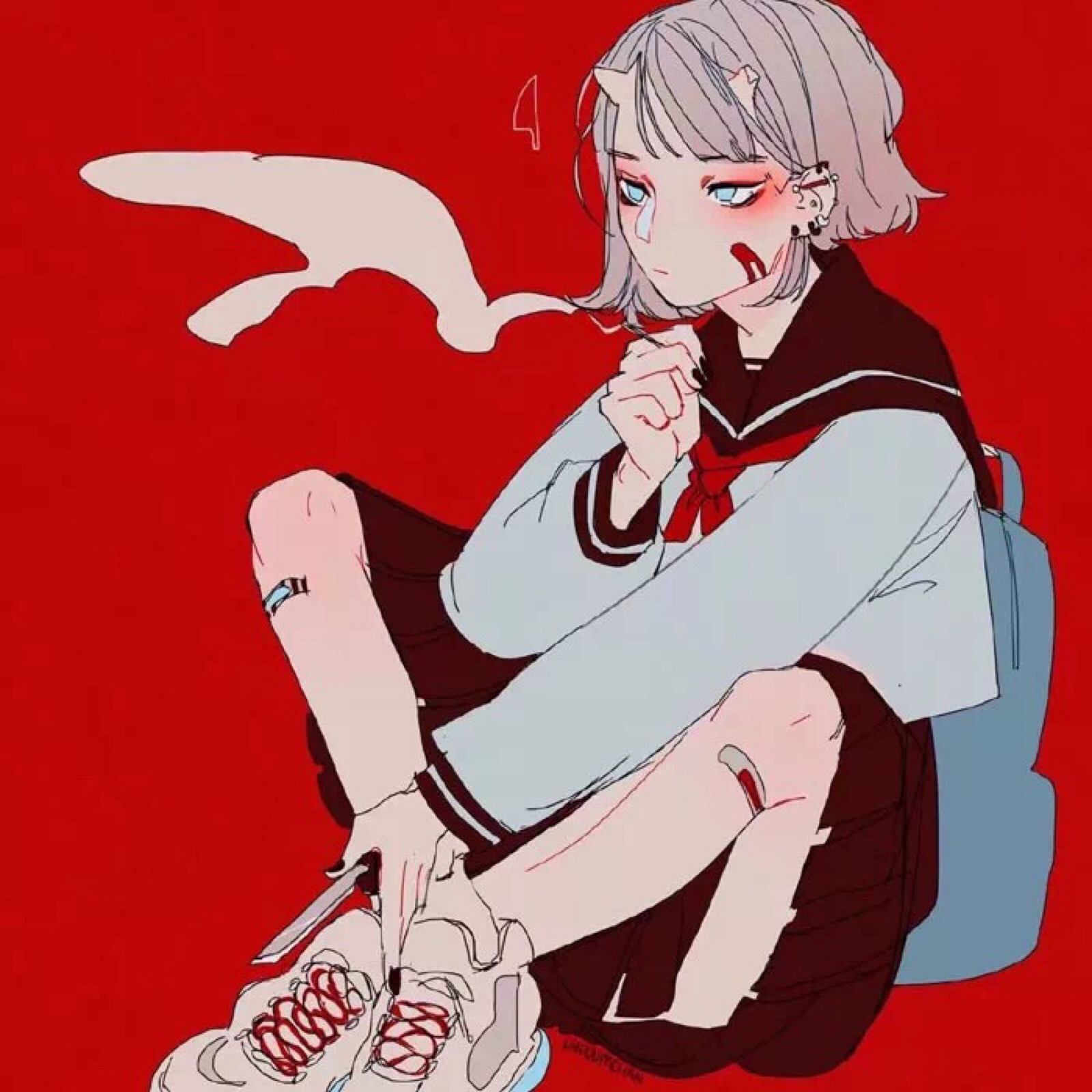 "现在的我越恐惧,越感到满足"病态 | 病娇 | 丧 漫头 女