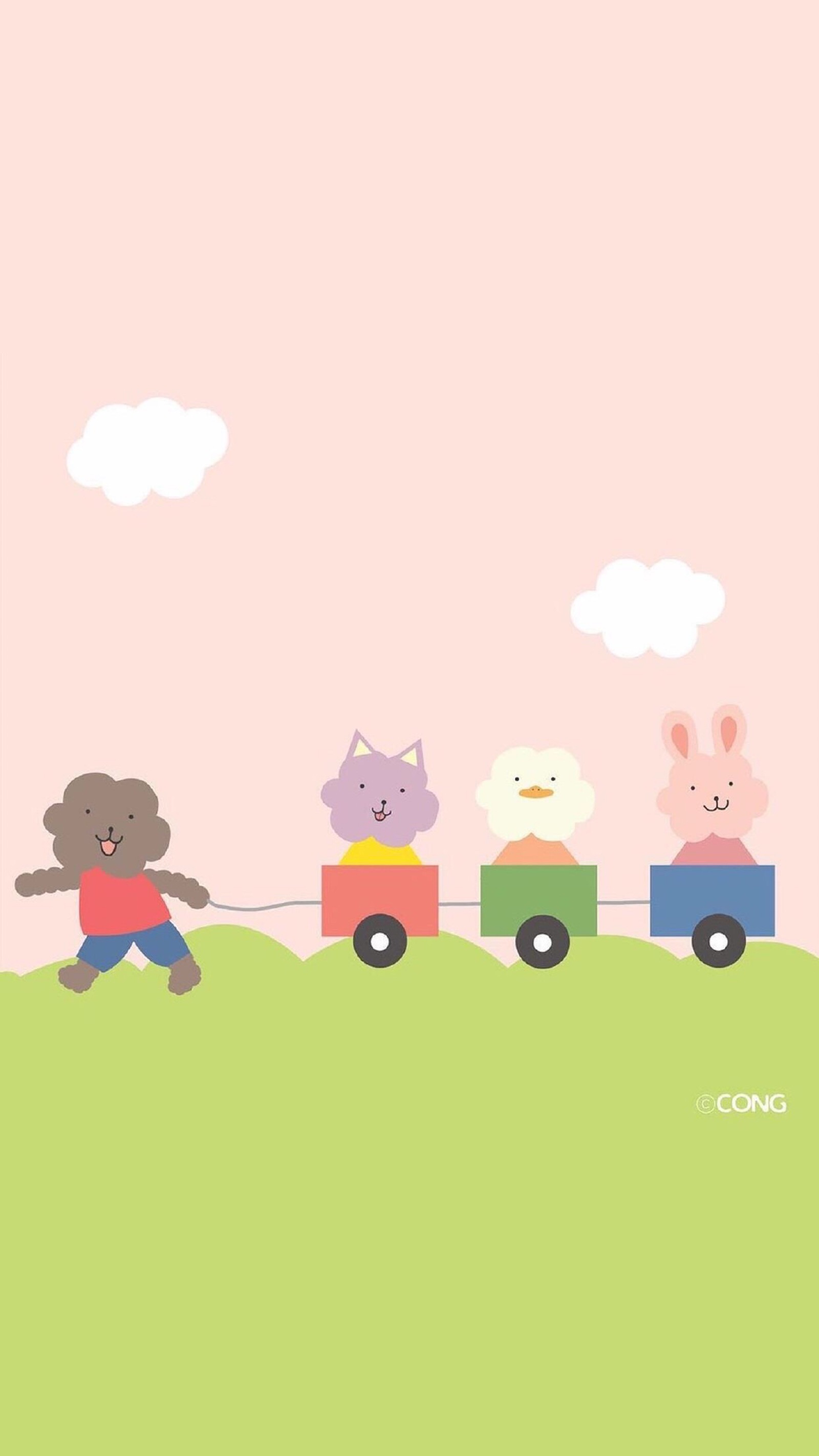 可爱小动物手机壁纸