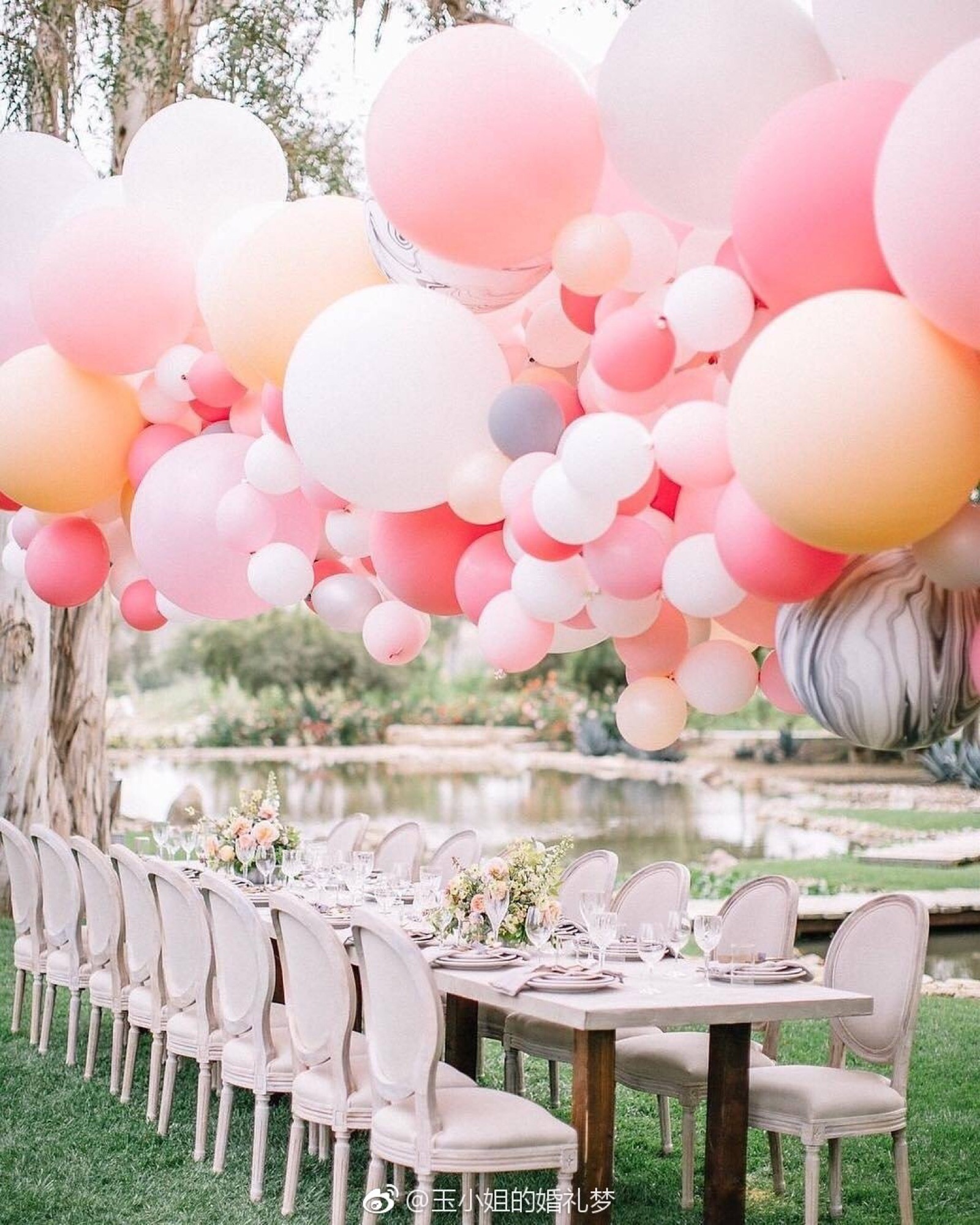 【婚礼布置】浅粉色,蜜桃粉色,亮粉色,各种粉色系的气球帮你打造高