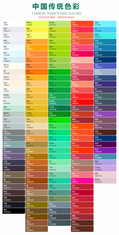 颜色调配表图片 色谱图片