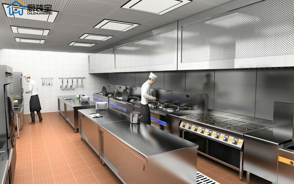 快餐厅厨房这样设计,空间位置不带一点浪费,太喜欢啦!