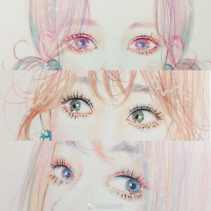 手绘眼睛,作者:夏柚小姐