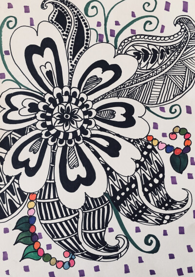 儿童画 线描画