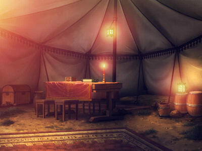 古代帐篷内景图片
