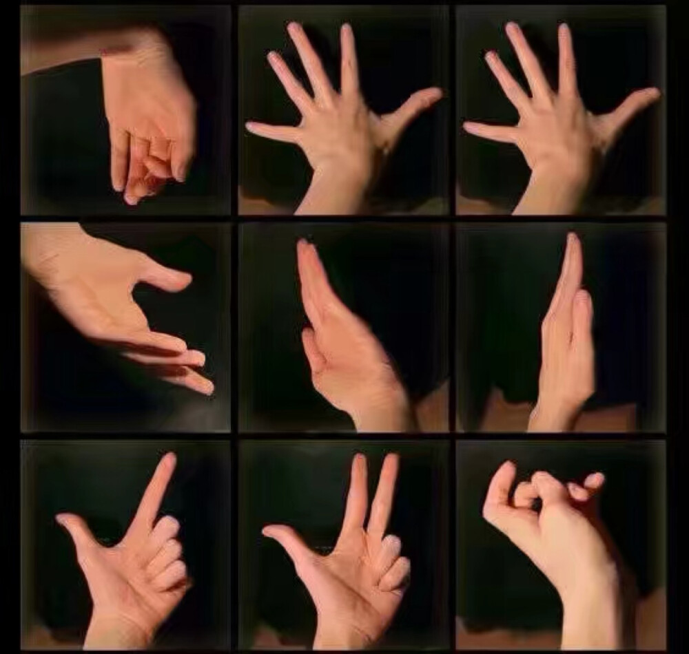 芭蕾手势手指怎么摆图片