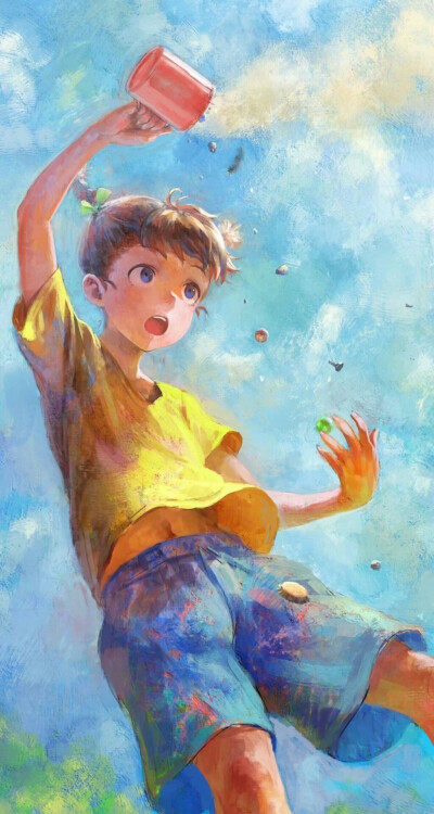 手绘卡通壁纸,高清无水印呦