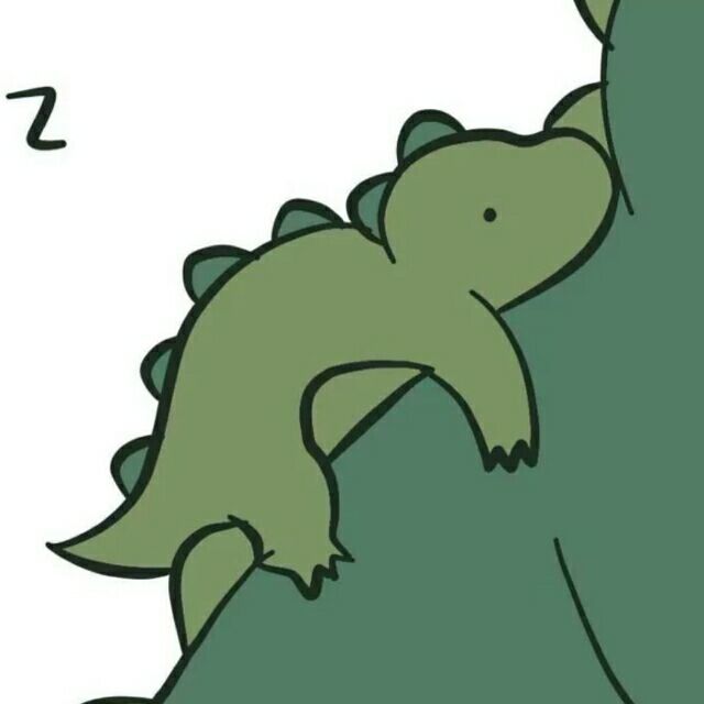 绿色恐龙情侣头像图片