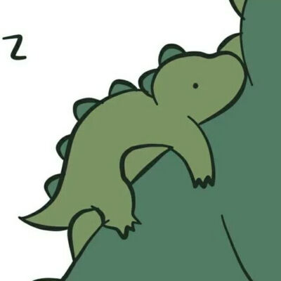 恐龙情头情侣头像