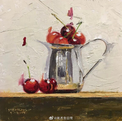 不锈钢器皿 ·craig stephens 油画小稿
