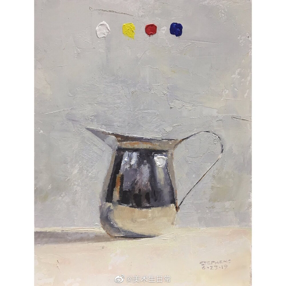 不锈钢器皿 · craig stephens 油画小稿