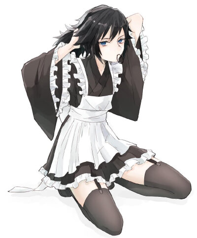 鬼灭之刃# 最近推上太太们开始画起了女仆装义勇, twi:518x_x/n8pfz