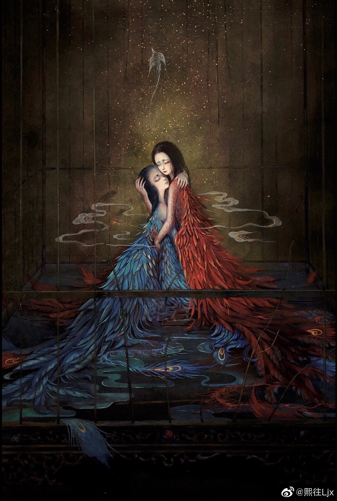 水彩古风人物手绘 作者:熙往ljx