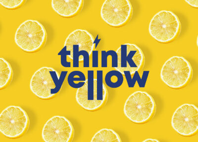 yellow图片免费,yellow在线高清图片 清新活力的think yellow柠檬水logo设计及包装设计