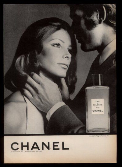 有香味的性感 coco chanel 香水海报