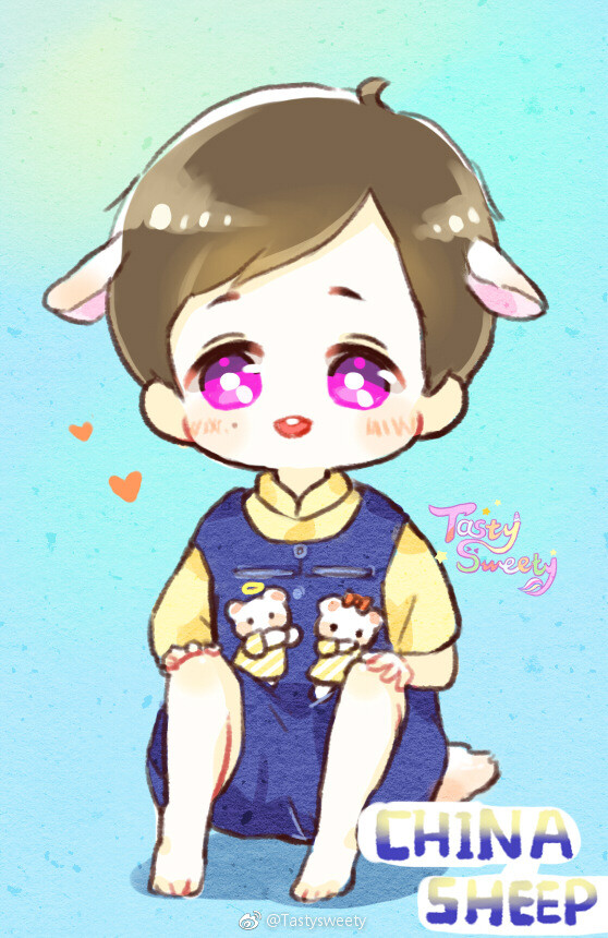 张艺兴 动漫卡通手绘 cr:tastysweety(微博)