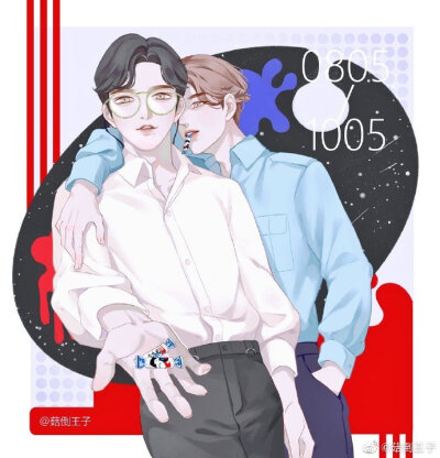 王一博手绘饭绘漫画 bjyxszd 肖战×王一博