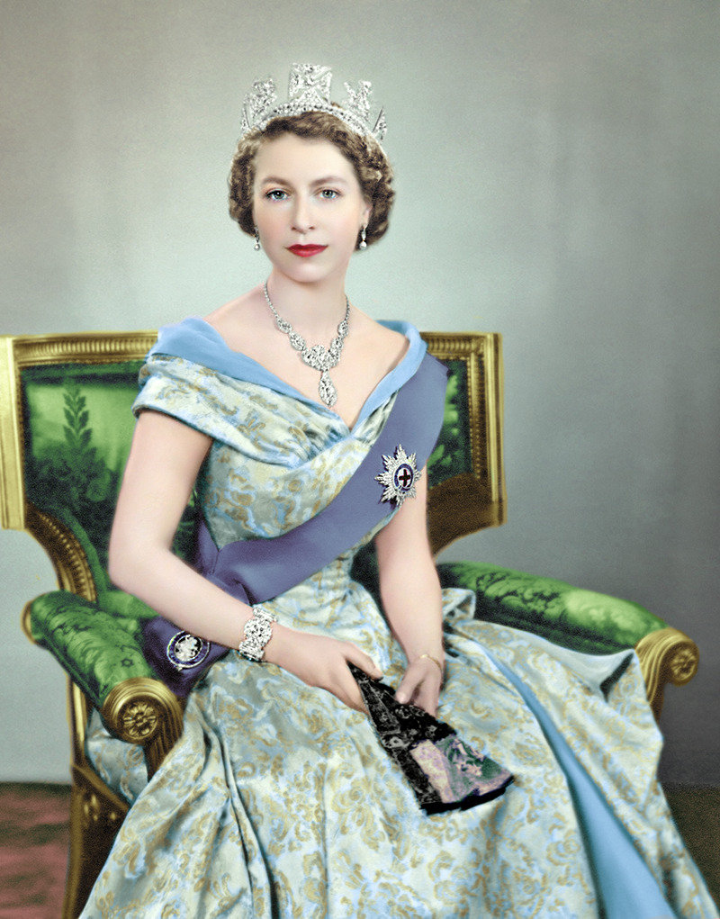 伊丽莎白二世 礼服图片