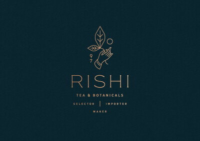 rishi tea & botanicals丨logo设计丨包装设计