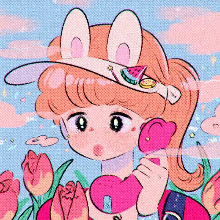 闺蜜插画头像
