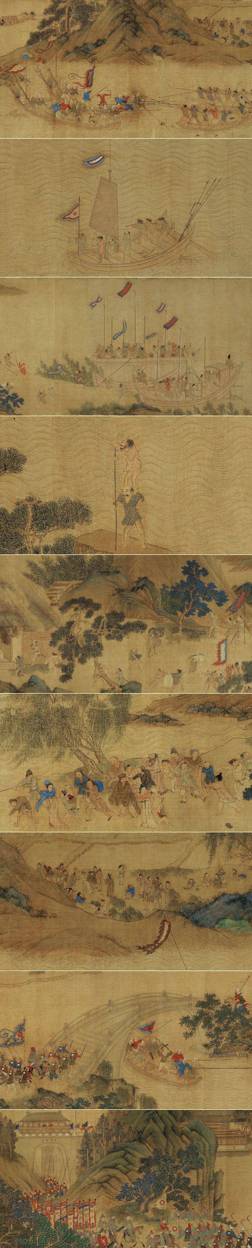 此《倭寇图卷(旧题《明仇十洲台湾奏凯图.