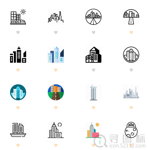 建筑,城市,城市建筑,图标 堆糖,美图壁纸兴趣社区